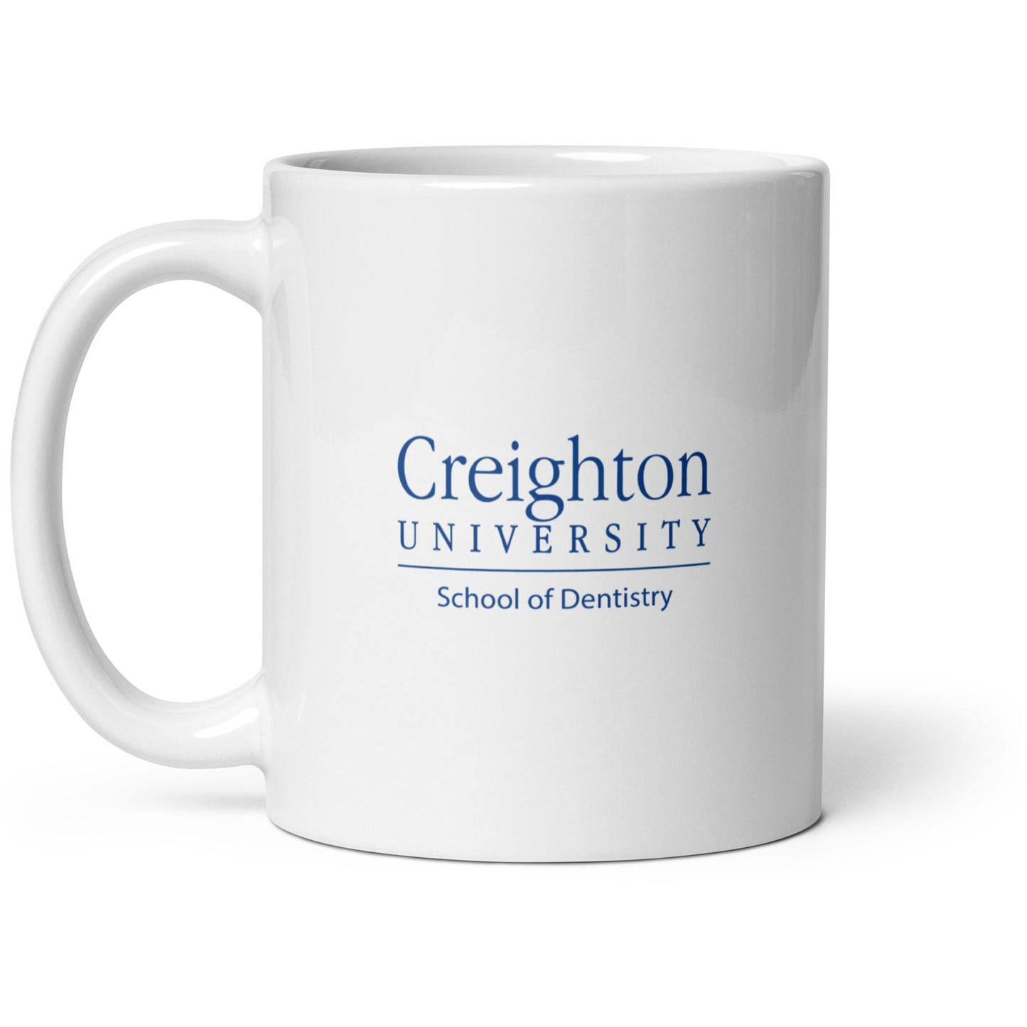 White glossy mug