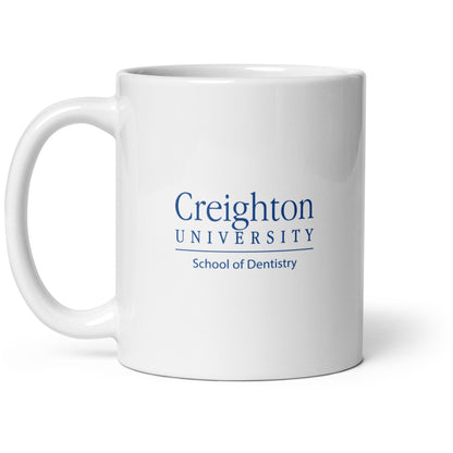 White glossy mug