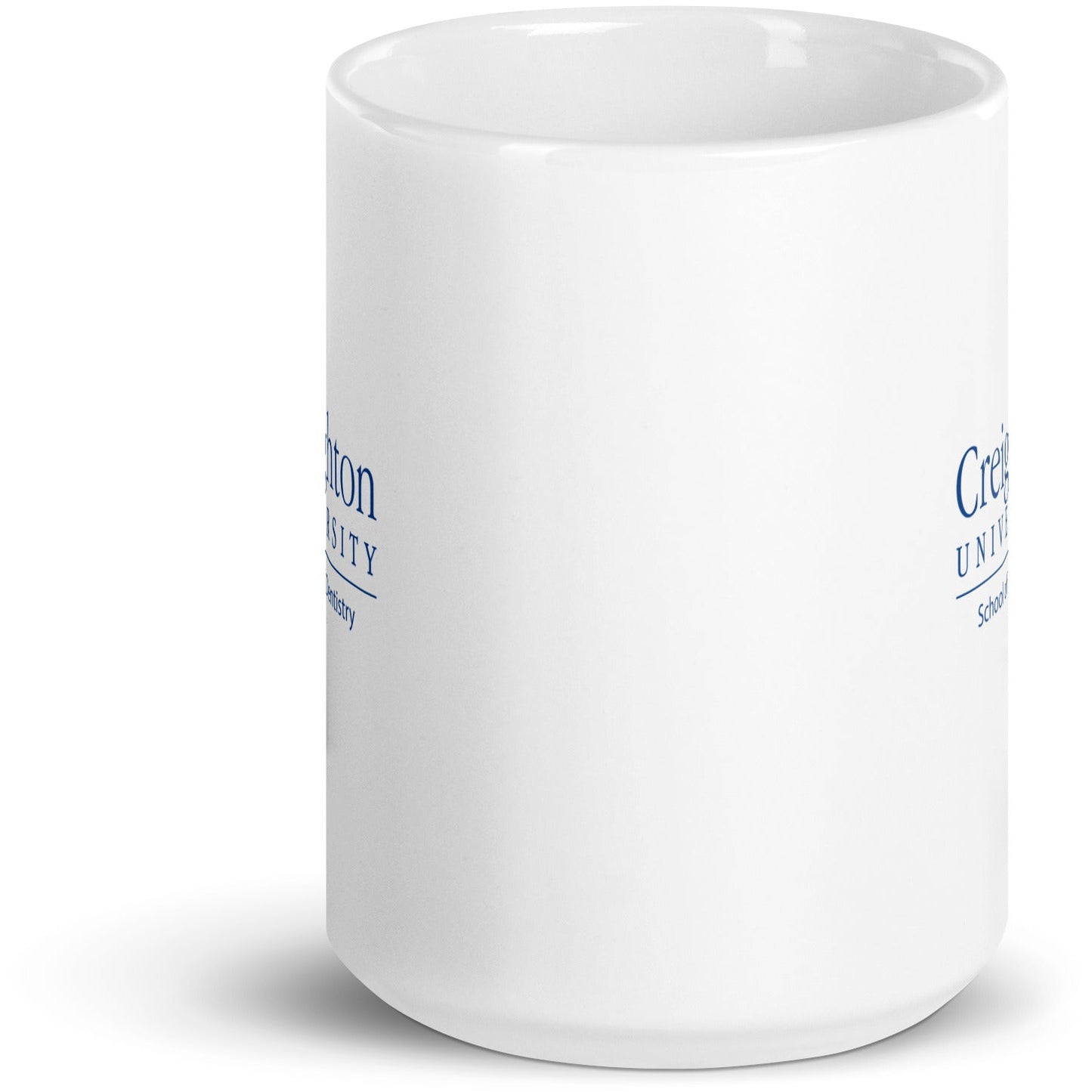 White glossy mug