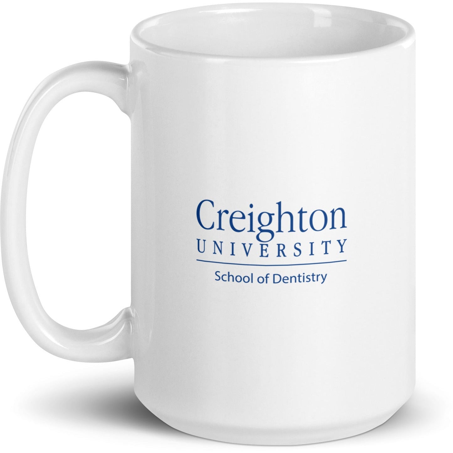 White glossy mug