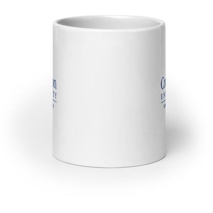 White glossy mug